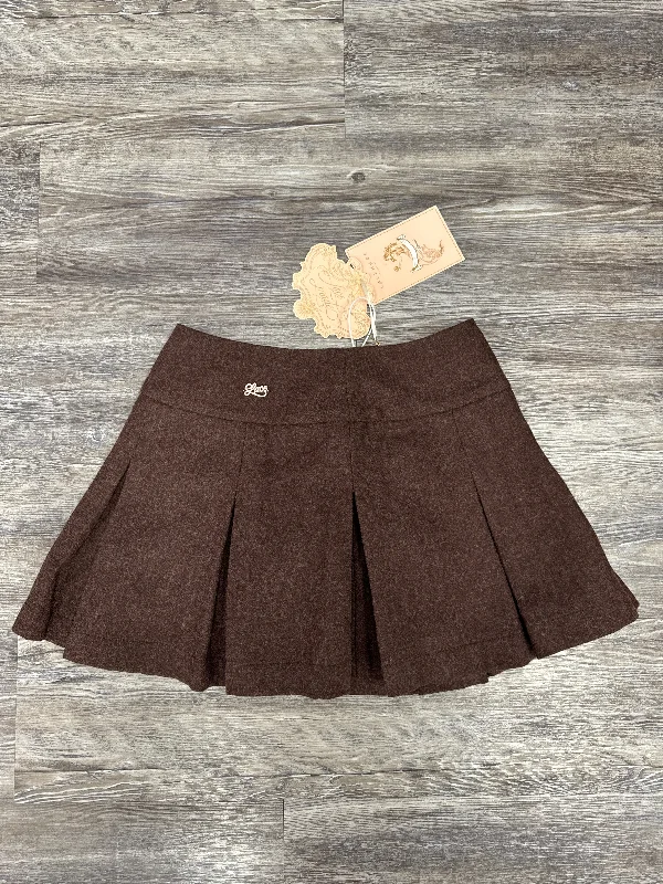 Skirt Mini & Short By Lace Made In Brown, Size: S