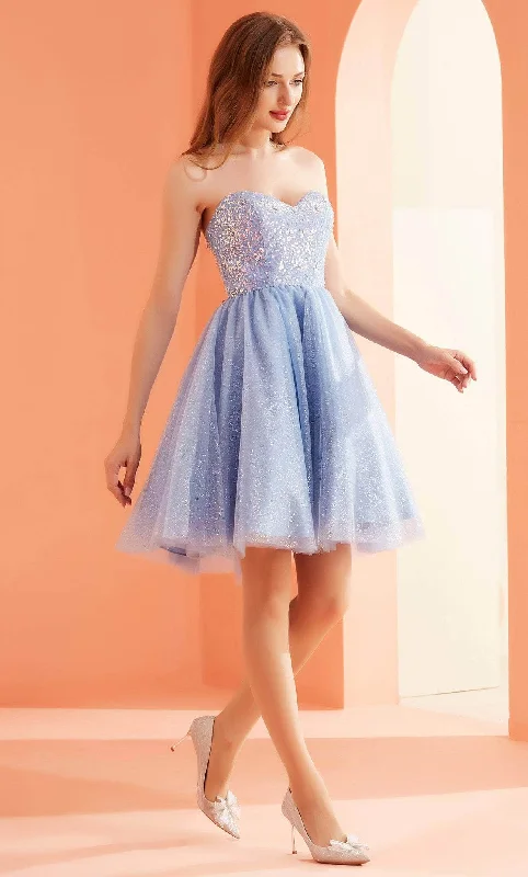 J'Adore Dresses J22089 - Sweetheart Tulle Fit and Flare Dress