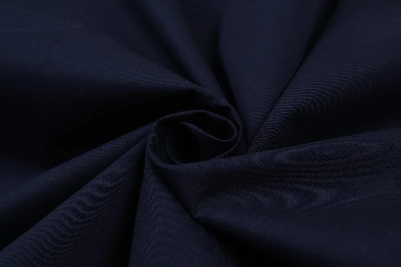 Soft Stretch Cotton Twill for Shirting - Navy